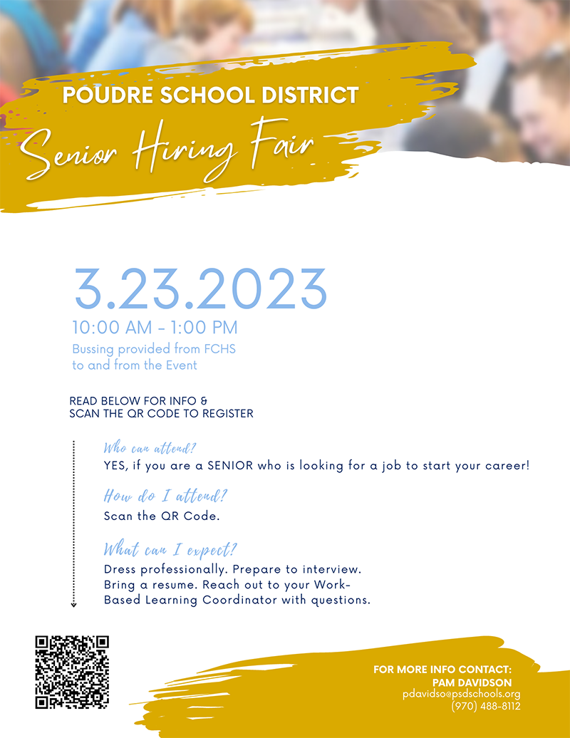 Senior Only Hiring Fair Fort Collins High School